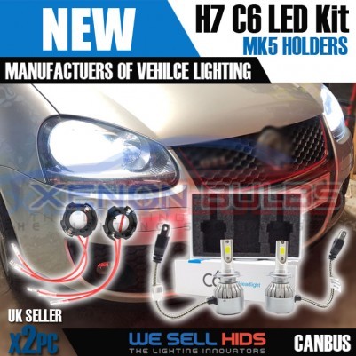 VW Golf MK5 LED C6 kit + bulb holders